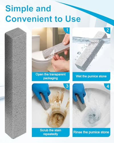 60 Pcs Pumice Stone for Toilet and Household Cleaning - Scouring Stick Set