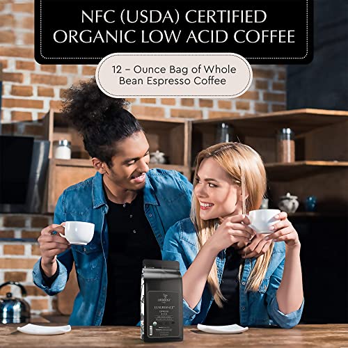 Lifeboost Organic Espresso Low Acid Coffee Beans, 12oz, Pack of 3