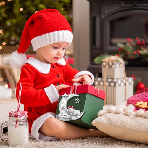 Baby's First Christmas Ornament 2025 Girl Boy Baby 1st Christmas Ornament for Newborn Christmas Keepsake Gifts Decorations