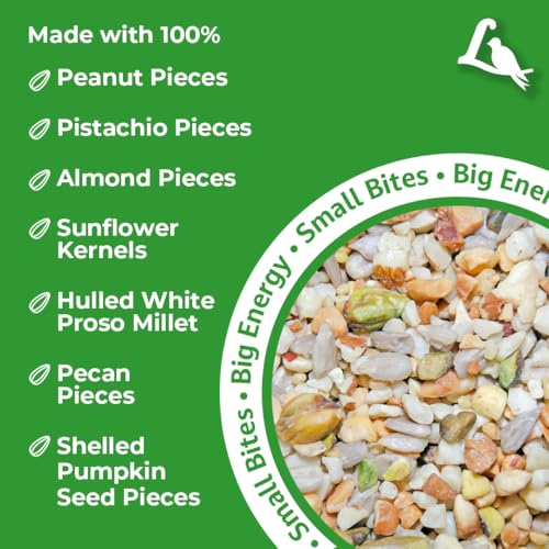Wild Bird Seed Mix - No Waste Attracts Bluebirds, Finches, Chickadees - 15 lb Variation of Seed Mix / 15 Pound