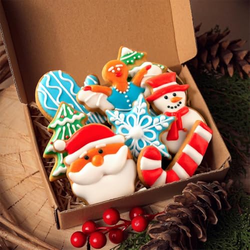 9-Piece Christmas Cookie Cutter Set Stainless Steel Holiday Baking Shapes