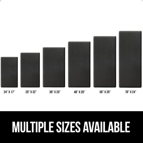 GORILLA GRIP Comfortable Cushioned Kitchen Mats for Floor, Waterproof and Stain Resistant Soft Top, 3/4 Inch Thick Ergonomic Standing Desk Anti Fatigue Mat, Foam Supports Ankles and Feet, 17x24, Black