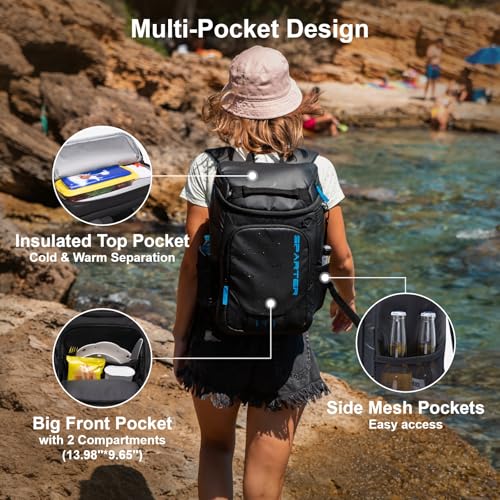 SPARTER Backpack Cooler Insulated 33/49 Can Leakproof Waterproof Bag