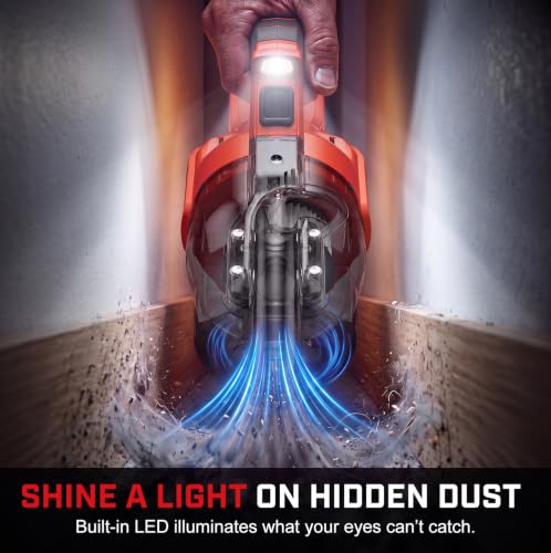 Cordless Vacuum Cleaner with Milwaukee 18V Battery Compatibility - Lightweight & Powerful