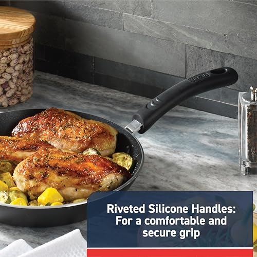T-Fal 12-Inch Experience Nonstick Fry Pan with Lid, Induction & Oven Safe