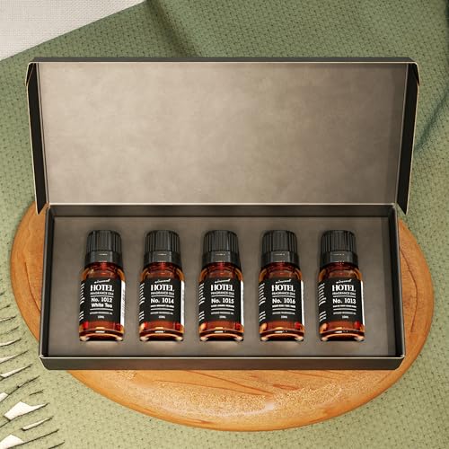 AirScent Hotel Diffuser Oil Gift Set – 5-Star Hotel Scents, 5-Pack