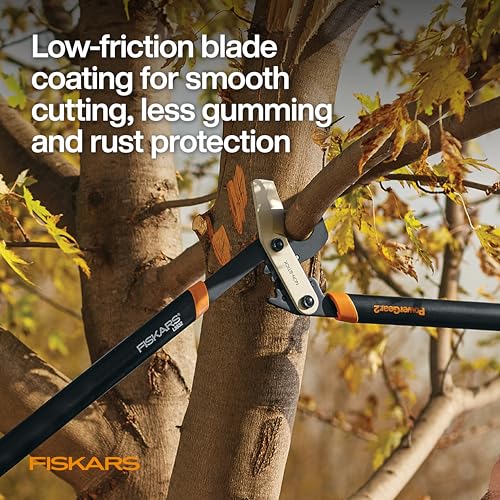 Fiskars 32-Inch PowerGear2 Garden Bypass Loppers - Tree Trimmer for Branches Up to 2 Inches