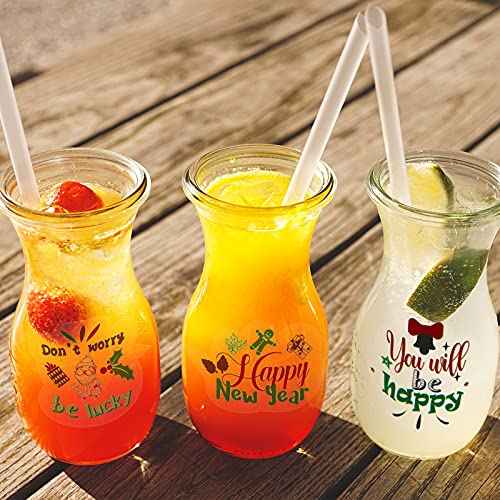 72 Pcs Christmas Reusable Funny Wine stickers Christmas Drink Markers moose stickers for Xmas,Birthday, Wine Tasting Party Decorations