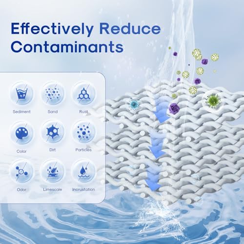 5 Micron 10x4.5 Inch Whole House Sediment Water Filter - Pack of 2