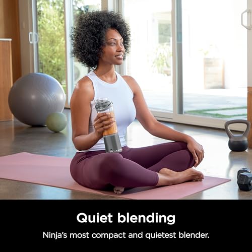 Portable Blender with 2 Vessels - Grey, 18oz, Rechargeable USB-C, Includes Accessories