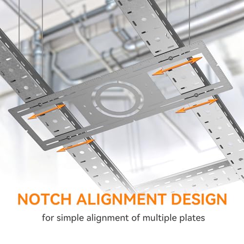 Elaruslux New Construction Mounting Plate with Round Hole - 4/6 Inch