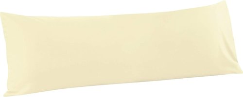 FLXXIE Body Pillow Cover - Super Soft Microfiber 20x54 Pillowcase | Envelope Closure, Stain Resistant, Ivory