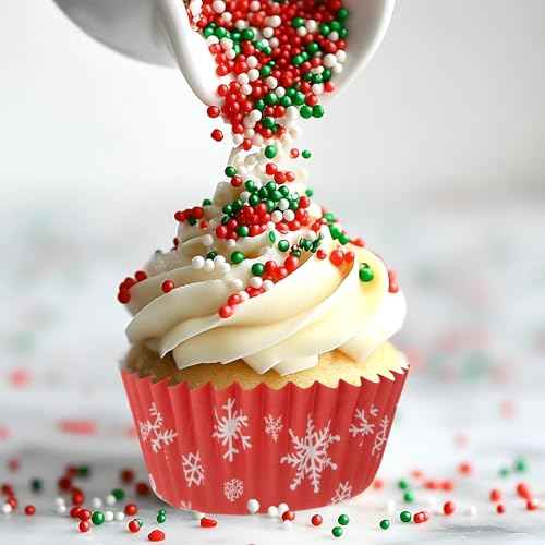 600 Pcs Paper Baking Cups Cupcake Wrappers,Christmas Cupcake Liners