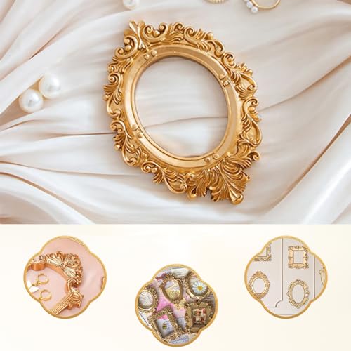 Vintage Resin Picture Frame 40 Pcs Mini Gold Photo
