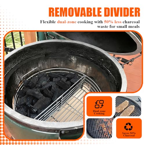 XL Charcoal Ash Basket for Big Green Egg - Heavy-Duty Stainless Steel Grill Accessory