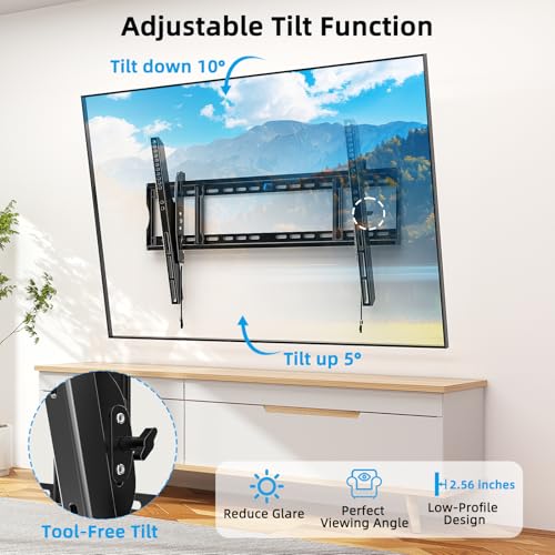 HOME VISION Heavy Duty Tilting TV Wall Mount 55-130 Inch VESA 900x600
