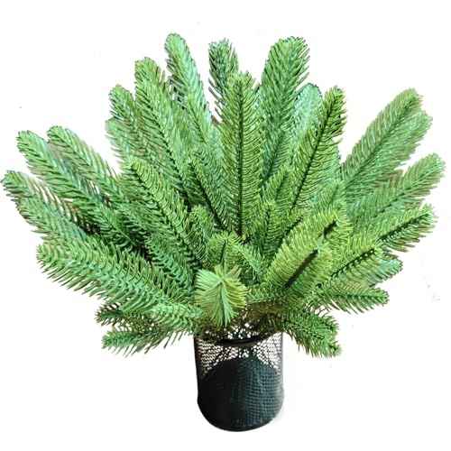 Artificial Pine Branches Christmas Greenery Plants Pine Needles DIY Cedar Picks and Sprays Accessories for Christmas Garland Wreath Craft and Home Decor (20)