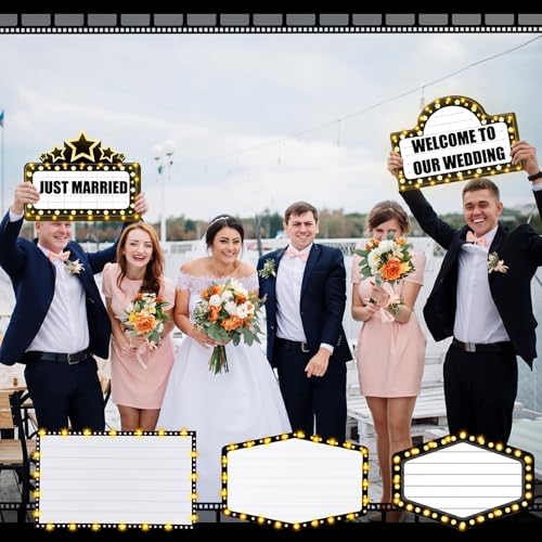 Lighted Wedding Bottle Service Signs Prop with Letter Stickers - Style 1 / Black