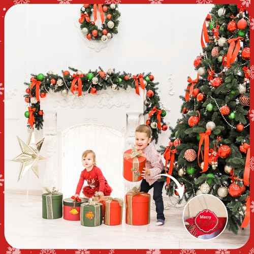 PureGuard Christmas Ornament String Hangers, 200 Pcs Christmas Tree Ornament String Hooks Precut Ornament Ribbon Hangers Locking Ropes for Halloween Christmas Decorations - Silver