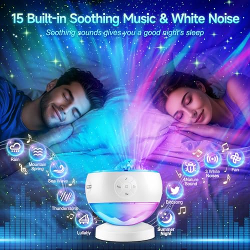 Iceberg Northern Lights Projector - Multicolor Galaxy Light with Bluetooth