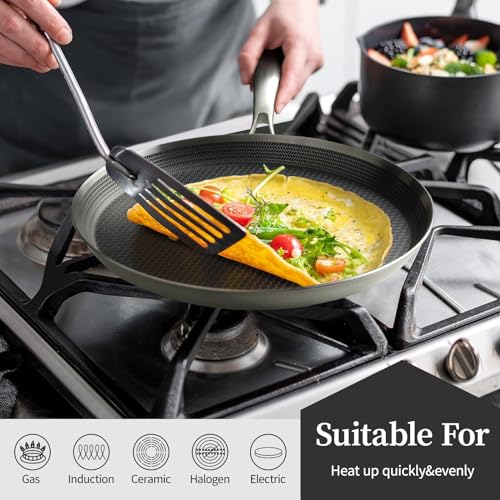 Innerwell 11 Inch Nonstick Stainless Steel Crepe Pan - Silver