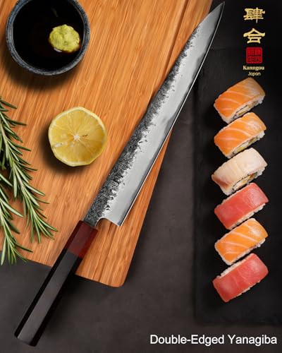 Japanese Carving Knife 27cm AUS-8 Steel Sujihiki for Sushi & Meat