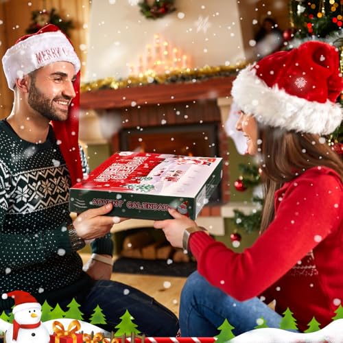 Jiuguva Christmas Calendar Bracelets 2026 – 24 Beaded Advent Gift Set