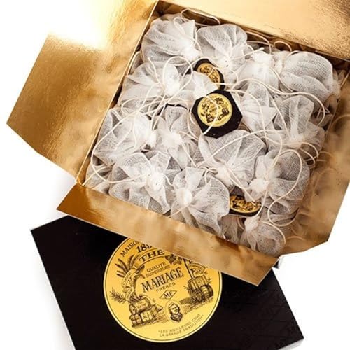 French Breakfast Tea Box of 30 Muslin Tea Sachets - Rich Black Tea Blend