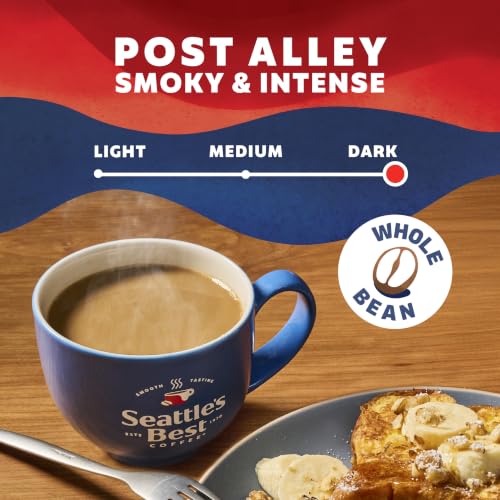 Dark Roast Whole Bean Coffee - Post Alley Blend, 6 Pack 12 oz