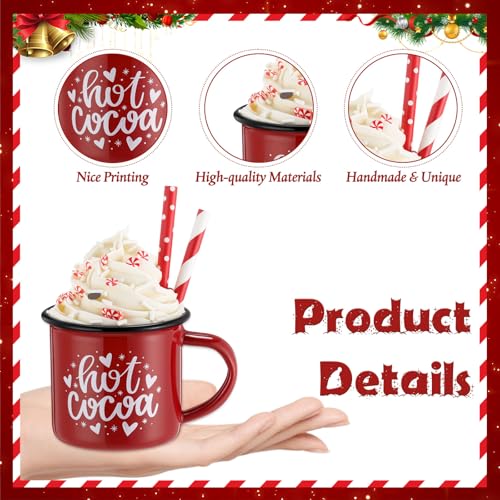 Jingmore 2 Pcs Christmas Coffee Bar Decor with Faux Whipped, 2.4 x