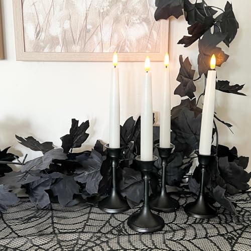 CQURE 82.6Ft Black Fall Leaf Garland for Halloween Thanksgiving Decorations