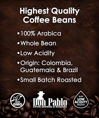 2lb Whole Bean Arabica Coffee - Medium-Dark Roast - Low Acidity - Signature Blend - Pack of 1