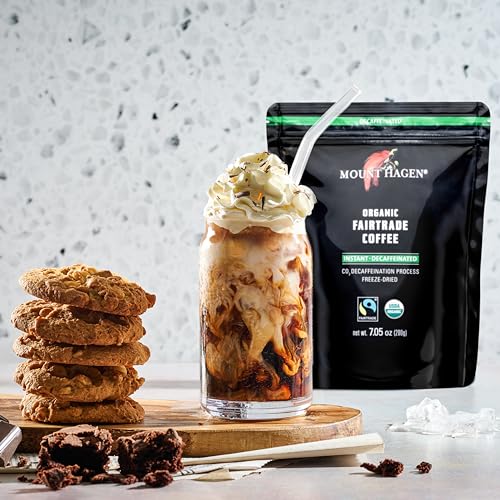 Mount Hagen Organic Decaffeinated Coffee, Freeze-Dried, Instant,