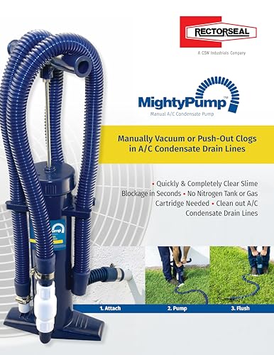 RectorSeal Mighty Pump Line Pump Hand Operated A/C Condensate Pump - Heavy Duty PVC