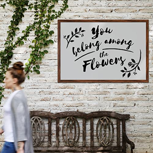 24x36 Walnut Picture Frame - Rustic Handmade Poster & Artwork Frame - EUWAZRAM