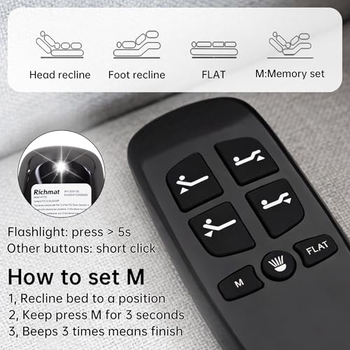 Adjustable Bed Control Box Replacement with Wireless Remote - HJC25