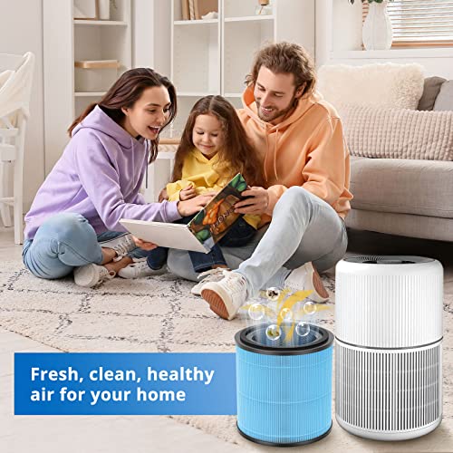 4 Pack HEPA Air Purifier Filters for AIRTOK AP0601 - Odor & Dust Removal