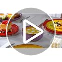 Vancasso Bonita Multicolor Stoneware Dinnerware Set for 4 - 12 Pieces, Microwave & Dishwasher Safe