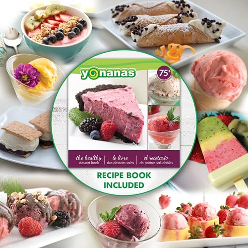 Frozen Fruit Soft Serve Maker - Vegan, Dairy-Free, No Added Sugar, Includes 75 Recipes