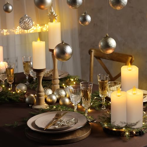 Rechargeable Flameless Candles with Remote & Timer - Safe LED Candle Set