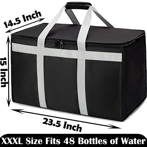 Insulated Delivery Bag Carrier XXXL Commercial Grade 23x15x14 Inches - Food & Catering Tote