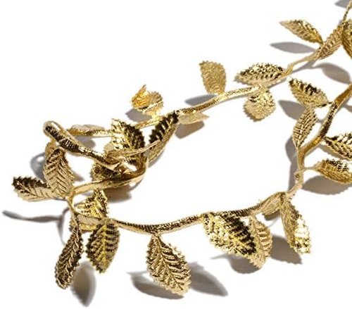 BASOKAN Gold Leaves Ribbon Trim - 20 Yards for DIY Crafts & Wedding Decorations | Elegant Gold