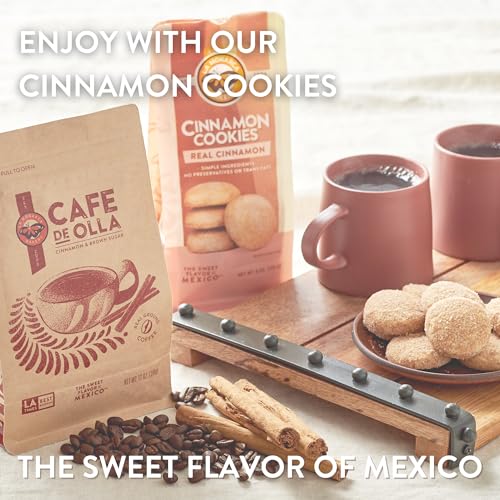La Monarca Bakery Café de Olla Ground Coffee with Cinnamon & Brown Sugar - 80 Ounce Pack