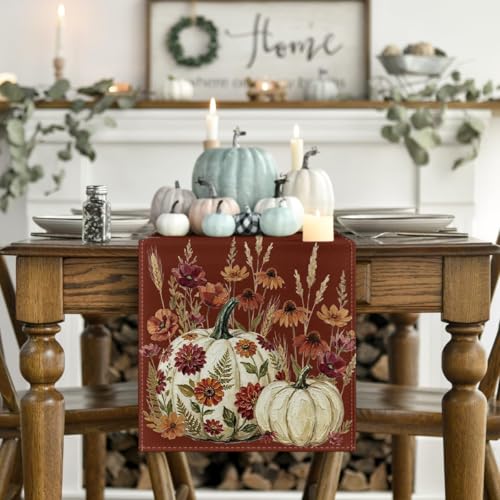 Artoid Mode 210 GSM Fall Table Runner Home Party Decor 13x108 Inch