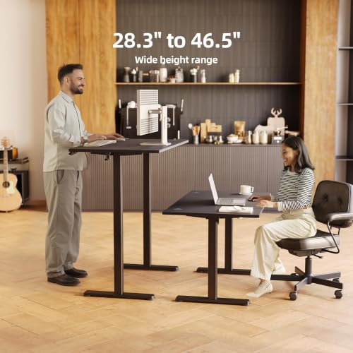 Claiks Electric Height Adjustable Standing Desk, 48x24 Inch, Deep