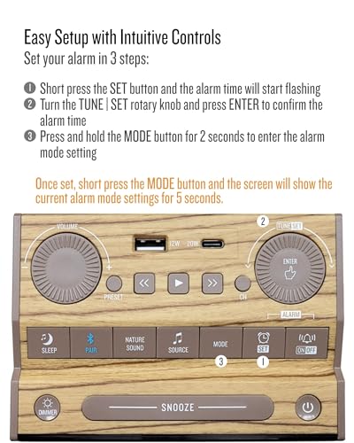 Soundfreaq Sound Rise II, SFQ-16: Bedside Alarm Clock Radio &