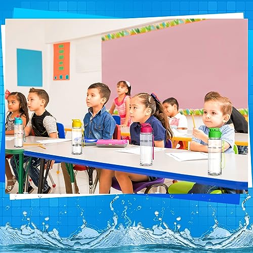 Colorful Plastic Water Bottles Bulk Set - 17 oz, 20 Pack, Leakproof Flip Top