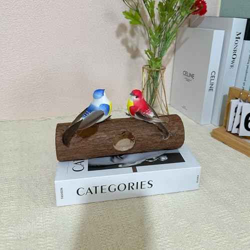 12pcs Artificial Birds for Crafts Decorative Christmas Tree Ornaments Yard Patio Wreath Designs Flower Floral Arrangements Garden Home Decor (Claw Birds)