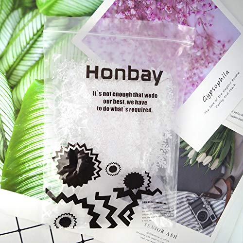 Honbay 800Pcs White Snowflakes Confetti for Christmas Party Wedding Decor (3 Sizes)