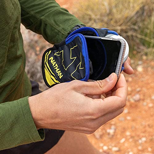 Insulated Handheld Water Bottle for Runners - Black & Metallic Gold, 18oz